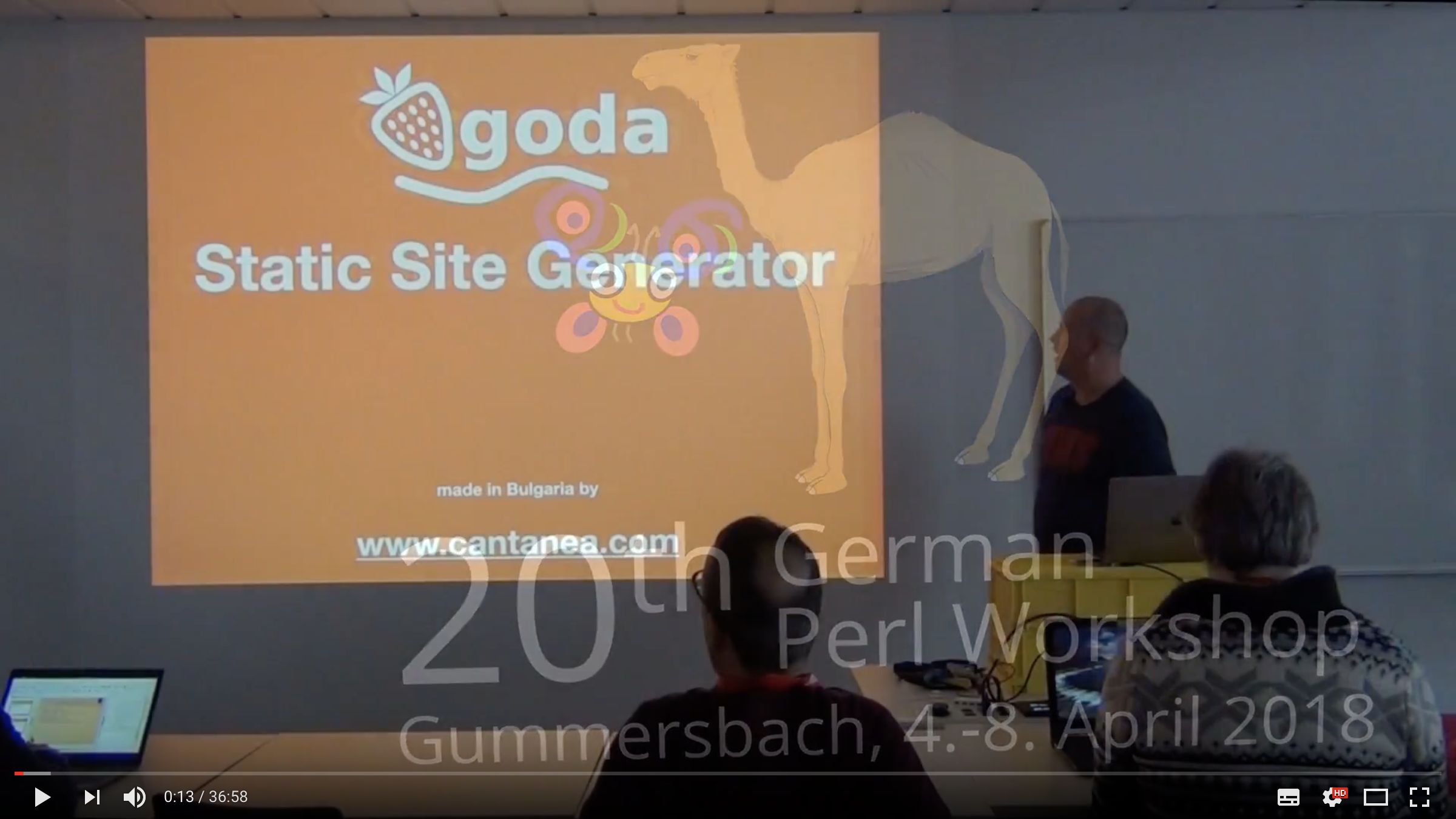 Video of the talk about Qgoda